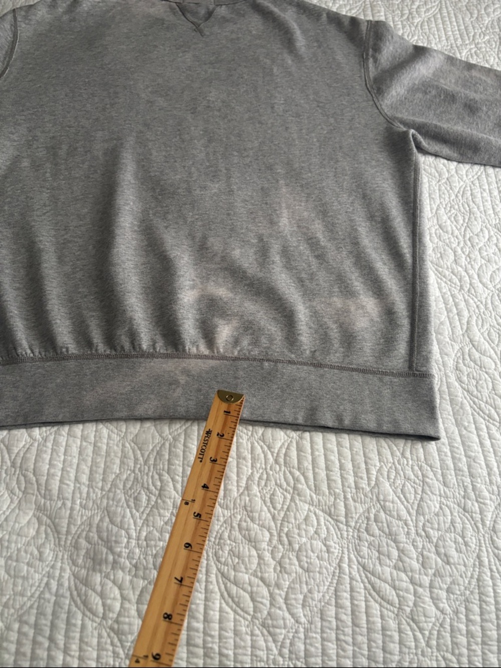 Polo Ralph Lauren Gray Polo Bear Fleece Crewneck Sweatshirt Blazer Jeans Size XL - Picture 13 of 16